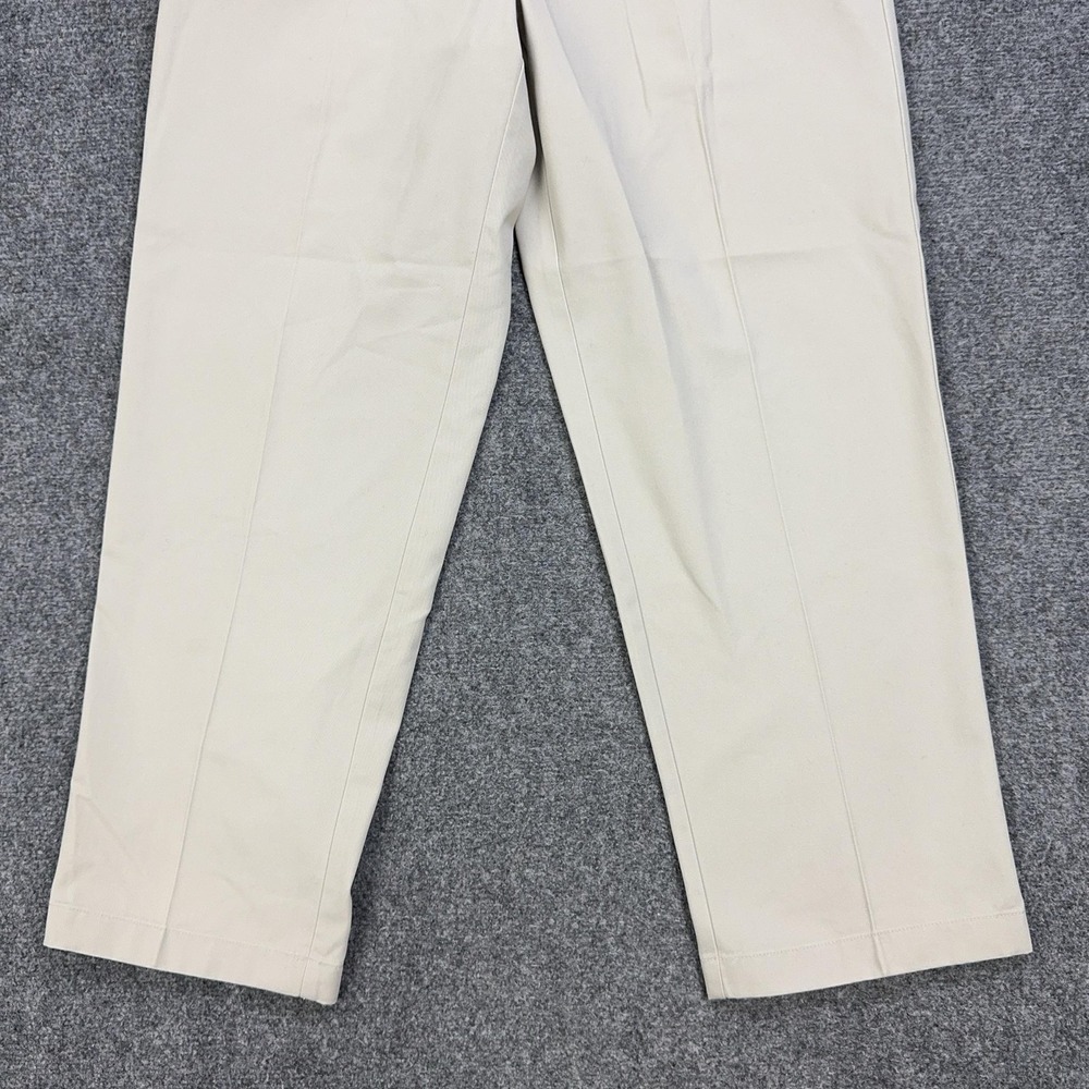 LL Bean Pants Mens 34x29 Beige Chino Natural Fit Straight Leg Cotton Casual - Picture 3 of 11